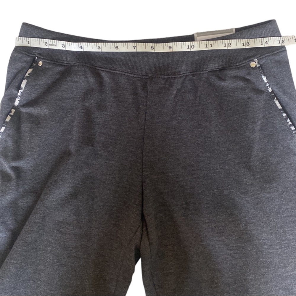 Chico’s Zenergy Knit Collection Animal Trim Set Charcoal Size 0 - Picture 6 of 10